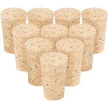 Tapones de corcho de madera cónicos, corchos de cerveza, vino, cerveza, corcho, corcho de repuesto para vino de cerveza, diámetro superior de 3/4" o 7/8", Madera, Size L:,40044694 - Lila Púrpura - Ver 1