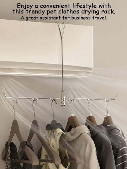 1ชิ้น ราวตากผ้าแบบพับได้ ประหยัดพื้นที่ ราวตากผ้าในร่มและกลางแจ้งแบบติดผนังแบบพกพา เหมาะสำหรับจัดระเบียบตู้เสื้อผ้าและจัดเก็บ เหมาะสำหรับใช้ในบ้านและห้องซักรีด
