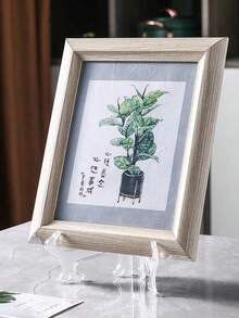 3pcs Foldable Clear Plastic Display Stands, Suitable For Plates, Tablets, Frames, Artworks, Wall Or Desk Decor, Exhibitions, Kitchen Counters, Office Desks, Retail Presentations, Wedding Decorations, For Adults, Collectors, Homeowners, Art Enthusiasts. Also Known As Clear Plastic Hanging Utensil Racks Or Dish Racks. - Clear - View 8