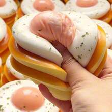 Bánh mì nướng trứng chiên giảm căng thẳng, mô hình thực phẩm sống động như thật, đồ chơi bóp giảm căng thẳng mới, giúp thư giãn cảm xúc, quà tặng, quà tặng ngày lễ, quà tặng sinh nhật, món quà hoàn hảo. - Nhiều màu - Xem 5
