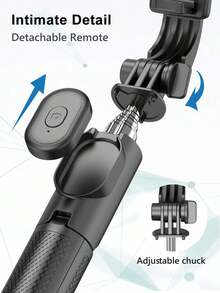 67 Inch Selfie Stick With Reinforced Tripod - 1 Fill Lights, Multi Functional Extendable & Portable Phone Tripod With Remote,With Light,Compatible With IPhone 14 Pro Max/13/12/11 Android Smartphone Perfect For Travel, Vlog, Video And Photo Integrated Compatible With Iphone Android Phone For Summer Vacation, Travel, Fill Light, Outdoor Activities, Live Streaming Tripod Stand - Black - View 6