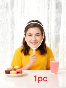 Silueta personalizada de cara gigante, set de 1 pieza/3 piezas/5 piezas/10 piezas, accesorio de cara divertida personalizado para fiesta de cumpleaños, celebración de graduación, recepción de boda, despedida de soltera, regalo del Día de San Valentín (para amigos, parejas, familia), decoración de vuelta al colegio, accesorio popular para photocall de fiestas, regalo personalizado - Multicolor - Ver 11