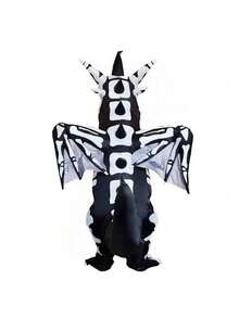 Un disfraz inflable, disfraz de muñeco inflable Pteranodon, muñeco inflable Tyrannosaurus Rex, adecuado para adultos y niños, trajes de fiesta navideña, diseño imponente, inflado rápido, cómodo y transpirable. - Negro - Ver 6