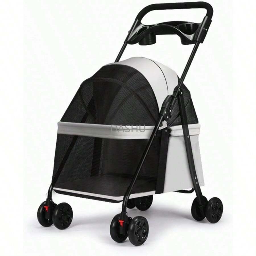 Pet Strollers - 灰色的 - 查看 1