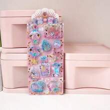 新款创意泡泡贴纸，可爱儿童水贴纸，美人鱼摇晃贴纸 DIY 礼物 - 彩色 - 查看 5