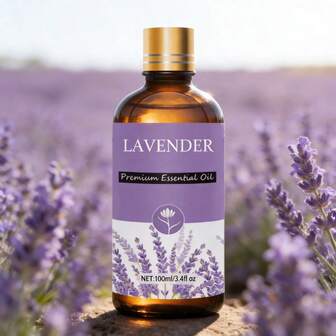 100ml/3,4oz, 30ml/1,0oz, 10ml/0,34oz Premium Lavendel Ätherisches Öl, 100% rein & natürlich, geeignet für Diffuser, Luftbefeuchter, Naturstil | Nährendes Öl, Geschenk für Feiertage