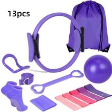 13pcs/5pcs/2pcs Set - Pilates And Yoga Equipment Set, Home Workout, Women Yoga Kit, Home Fitness Gear, Full Sports & Fitness Set - Multicolor - View 11