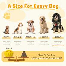 Interactive Dog Treat Dispenser Toy Freeze Fill Rubber Enrichment Toy For Boredom Slow Feeder Easy Clean Lemon S - Màu vàng - Xem 3