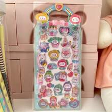 3D立体浮雕可爱动物贴纸，多巴胺贴纸，适用于DIY手机壳、杯子、手工装饰 - 彩色 - 查看 10