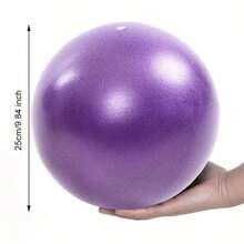 1pc Super Soft Pilates Ball - Non-Slip Fitness Ball, Heavy Duty Exercise Ball, Suitable For Core Training, Yoga, Stability Training, Pilates, Home Gym - Non-Slip Surface, Durable And Stable - Suitable For Beginners And Advanced Users - Perfect Gift For Fitness Enthusiasts (Purple/Blue/Black) - Multicolor - View 8