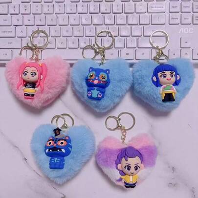 Mattel Llavero colgante de figura de anime de The Witcher, regalo de dibujos animados, decoración para mochila o coche