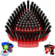 Fatmass Upgraded Spin Mop Replace Scrub Mop Brush Compatible With O Cedar 2 Tank RinseClean, Great For Kitchen, Deck, Bathroom And Shower Floor Scrubber (1 Pack) - 軍綠色 - 查看 1