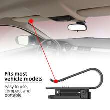Car Sunglasses Holder Clip, Suitable For Sun Visors | Securely Installed, Multiple Colors - Perfect For Car Interiors