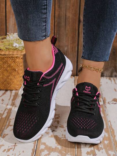 2026 New Women's Mesh Sneakers, Colorblock Lightweight Soft Sole Casual Shoes, Versatile For Daily Commute, Walking, All-Match