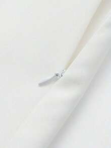 Casual Skirt-Pants Daily Use In Office And Transportation, Minimalist Solid Color With And Belt - 白色的 - 查看 6