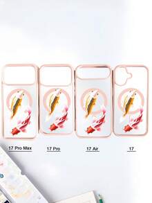 1pc Traditional Koi Fish Pond Water Pattern Magnetic Phone Case Japanese Art Aesthetic Style For Students New Year Birthday Valentines Day Anniversary Compatible With Iphone 17 Pro Max 17pro 17Air 17 16 15 14 13 12 11 X XS XSMAX Plus Pro ProMax S25Ultra S25 S24 S23FE S22 Plus FE Case - 粉色 - 查看 8