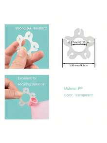 5/50/100/200pcs Balloon Clips, Balloon Accessories, Balloon Arch Bracket Clips, Balloon Connectors, For Decorating Balloon Arches, Columns, Wreaths, Birthday, Wedding, Back To School - White - View 8