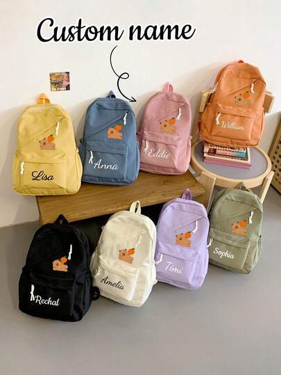 This Mini, Cute, Simple, Casual And Exquisite Back-To-School Backpack Features A Cartoon Butterfly Pattern, Making It The Perfect Choice For The New Semester. It Can Also Be Customized With Your Name. Made Of Nylon Material, It Is Very Suitable For School, Daily Commuting, Shopping And Vacation. At The Same Time, It Is Also The Perfect Birthday, New Year Or Holiday Gift For Friends, Daughters Or Sons.