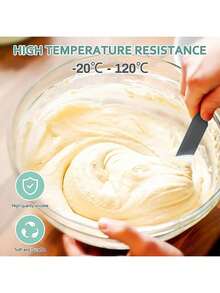 Silicone Jar Scraper Spatulas, Heat Resistant Cake Cream Peanut Butter Spatulas Mixing Batter Scraper, Nonstick Bread Spatula Rubber Kitchen Jar Blenders Scraper Long - Multicolor - View 4