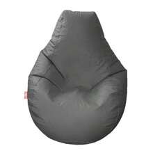 Sillon Puff Pera Estandar Ideal para Personas de hasta 80 kgs Gris - Gris - Ver 6