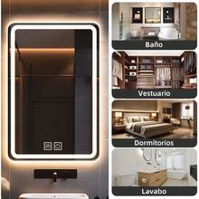 CYPNEspejo para Baño con Luz LED 60x80CM Rectangular Regulable con 3 Modos de Iluminación Antivaho y Función de Memoria para Dormitorio y BañoFashion - 227398620 - Ver 7