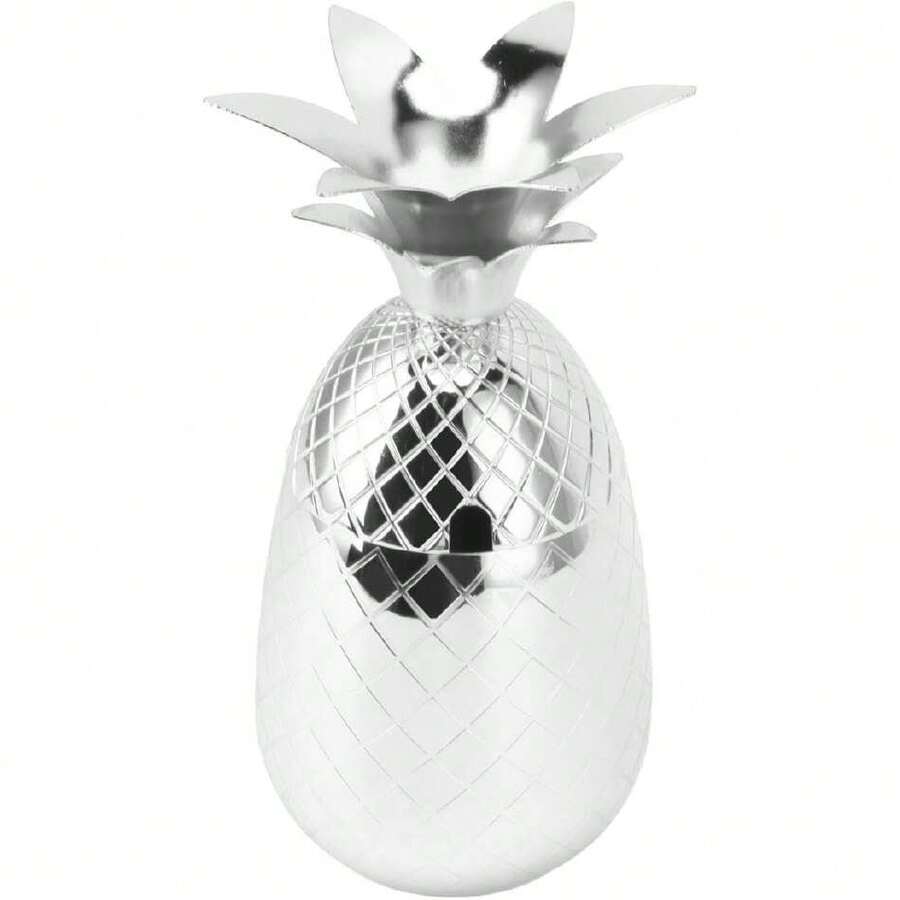 Coctelera De 500 Ml Con Superficie De Piña, Copa De Cóctel, Bartender, Bebida De Acero Inoxidable (SILVER),40054074 - Plateado - Ver 1