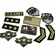 11pcs/Set Camouflage Hobby DIY Embroidery Patches Applique For Clothing, Jackets, Hats, Backpacks, Jeans - Iron-On/Sew-On Decorative Military Hobbies Badges - Multicolor - View 12