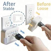 6pcs Anti-Electric Shock Outlet Covers, Household US Plug Socket Protectors