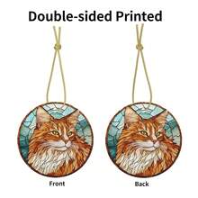 Cat Ceramic Christmas Hanging Ornament For Xmas Tree Wedding Holiday Party Home Decor - 貓 - 查看 3