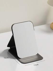 1pc Portable Foldable High Definition Princess Vanity Mirror, Suitable For Student Dorms. Can Also Be Used As A Vanity Mirror In Living Room, Bedroom And Bathroom. Home Decor. Travel Accessory, Wedding, Party, Birthday Gift. Gift For Men, Mothers, Fathers, Best Friends And Teachers. New Year Gift. Accessory, Fun Gift, Cosmetics - White - View 4