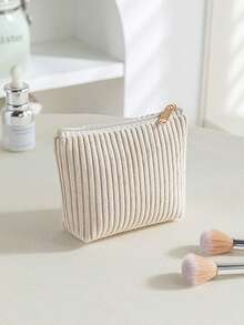 Personalized Women's Cosmetic Bag - Large Capacity Makeup Organizer With Mesh Pockets, Zipper Closure, Soft Fabric And Sturdy Handle, Convenient Travel Toiletry Bag, Personalized Gift