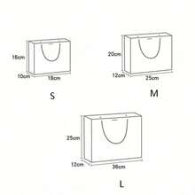 Túi tote nơ cao cấp, túi quà tặng họa tiết vân đá cẩm thạch, túi quà lưu niệm ruy băng trang nhã, túi đựng quần áo, túi tote quai xách đa năng và túi giấy. - Nhiều màu - Xem 7