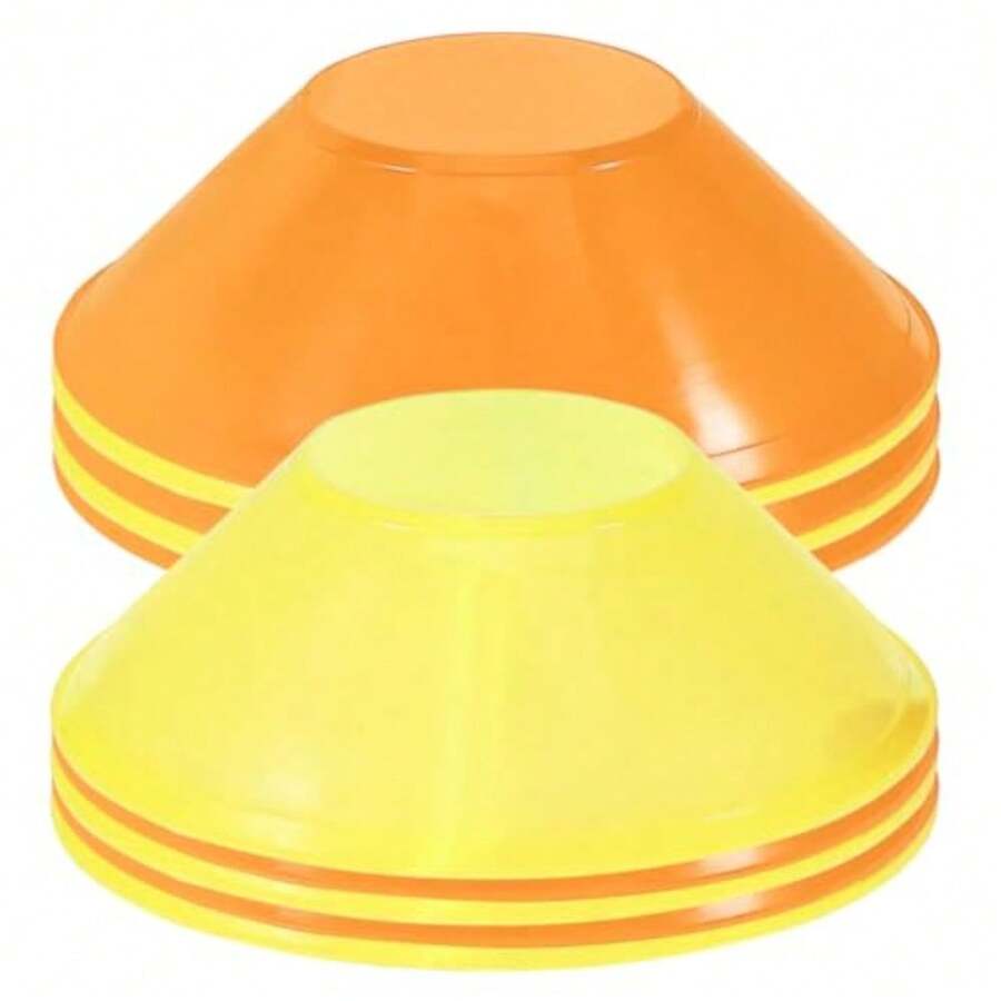 CYPNMikinona 20 Piezas Entrenamiento para Fútbol de Mini y Amarillos para Ejercicios de Agilidad Flexibles de Plástico para Sesiones de Entrenamiento Deportivo Sin Bordes AfiladosFashion - 219613864 - Ver 1