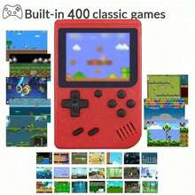 迷你掌上马卡龙游戏机，400合1复古游戏机，8位2.4英寸彩色液晶显示屏