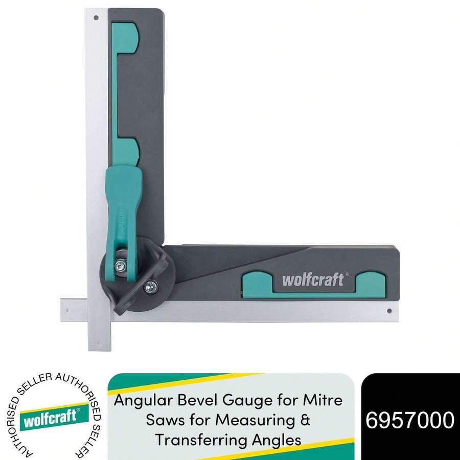 Wolfcraft Angular Bevel Gauge For Mitre Saws, Precision Measuring Tool For Transferring Angles, Ideal For Accurate Mitre Cuts In Carpentry, Joinery And Renovation - Multicolor - View 1