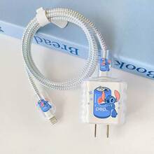 Disney Stitch Charging Cable Protector, Suitable Compatible With Apple 18W/20W Fast Charging Cable/Charger, With Anti-Breakage Protection - Multicolor - View 6