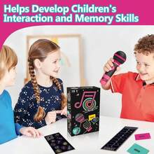 Grab The Microphone Family Karaoke Board Game - Music Trivia Card Game For 2-10 Players, Karaoke Party Games With 250 Lyrics, Family Games For Adults, Christmas & Birthday Gifts, Microphone Fun - 1 - 查看 10