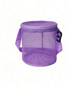 这款圆柱形网状收纳袋简直是颠覆性的！网眼透气透明，让你一眼就能找到所需物品。它的圆柱形设计能够保持直立不塌陷，即使放在包里也能保持形状。 - 彩色 - 查看 12