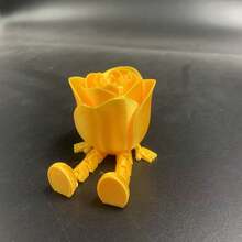 1pc 2026 Popular 3D Printed Valentine's Day Rose Figurine, Sitting Rose Flower Miniature, Perfect Gift For Women, Mother's Day, Birthday, Interesting Gift - Valentine's Day Gift - Multicolor - View 8