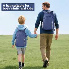 35L Waterproof Backpack Beach Foldable Lightweight Dry Wet Split HiFKing Backpack Men Women Dark Blue - Màu xanh da trời - Xem 4
