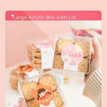 Large Acrylic Box Clear Display Boxes With Lids 100X100X100mm Acrylic Square Cube With Lid Decorative Storage Boxes Clear Jewelry Container For Home Candy Pill And Tiny Jewelry - Square - View 4