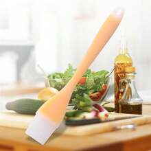 1pc Silicone Basting Brush, All-In-One Basting Brush With Bent Handle, Semi-Transparent For Barbecue, Sauce, Baking, Cake, Bread, Butter