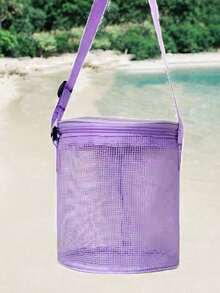 这款圆柱形网状收纳袋简直是颠覆性的！网眼透气透明，让你一眼就能找到所需物品。它的圆柱形设计能够保持直立不塌陷，即使放在包里也能保持形状。 - 彩色 - 查看 9