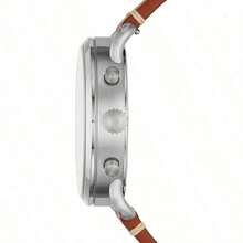 Fossil Men's Quartz Leather Three-Hand Watch, Stainless Steel Case/Scratch-Resistant Glass FS5401/FS5404/FS5504