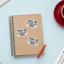 1/3/5 ملصقات فئة 2026، ديكورات فئة 2026 بقطر 3 بوصة، تخرج 2026، خريج 2026 - ملصقات لأجهزة الكمبيوتر المحمول والزجاجات المائية والهواتف وزجاج السيارة والخوذة ملصقات فينيل - متعدد الألوان - مشاهدة 6