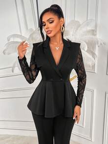 Amarilo 女士优雅时尚无袖上衣 - 适合商务休闲办公穿着，也是春夏度假、下午茶和派对的完美之选 - 黑色 - 查看 6