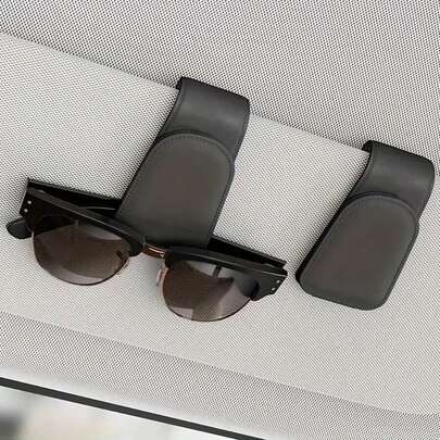 Car Magnetic Glasses Holder, Can Store Cards, Credit Cards, Car Accessories, Car Glasses Storage Rack, Car Storage, Car Multi-Function Storage Clip