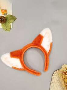 1件套尼克狐狸耳朵头箍和尾巴套装，表演道具，节日动物头饰，狐狸主题化装舞会 - 彩色 - 查看 14