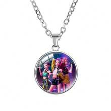 1pc KPOP Witch Hunt Girl Group Crystal Pendant Necklace, Anime Peripheral Accessory, Collarbones Chain - Multicolor - View 6
