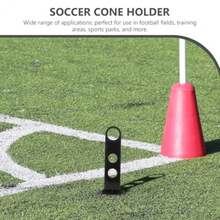 CYPNHemobllo Soporte para Conos de Entrenamiento de Fútbol Paquete de 5 Organizador de Plástico para Marcadores de Agilidad Estante Portátil para Platos de Entrenamiento y Deportes NegroFashion - como en la foto - Ver 6